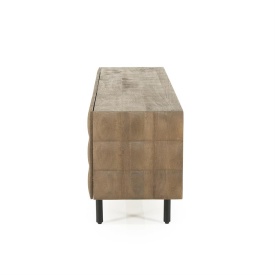 COMODA TV FELIX - LEMN DE MANGO SI FIER - MARO - 162(L) x 41.5(l) x 54(h) cm - Img 3
