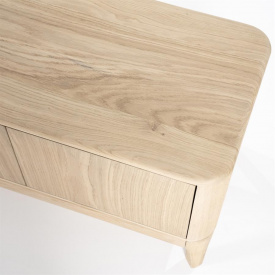 COMODA TV HARVEY CU 4 USI - DIN LEMN DE STEJAR SI FURNIR [FSC] - NATURAL - 170(L) x 50(h) x 40(l) - Img 5