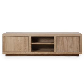 COMODA TV HELSINKI - LEMN SI FURNIR DE STEJAR - MARO - 160(L) x 42(l) x 45(h) cm