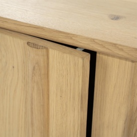 COMODA TV JAKE 4 DR - LEMN SI FURNIR DE STEJAR - NATURAL - 183(L) x 47(l) x 50(h) cm - Img 11