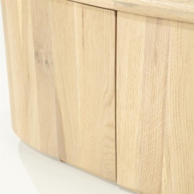 COMODA TV JOSH - LEMN SI FURNIR DE STEJAR - NATURAL - 180(L) x 42(l) x 43(h) cm - Img 11