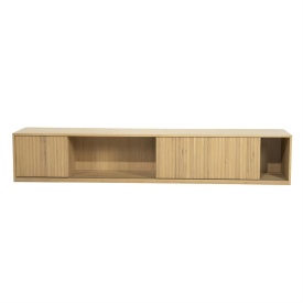 COMODA TV MILO - LEMN SI FURNIR DE STEJAR - NATURAL - 240(L) x 42(l) x 43(h) cm