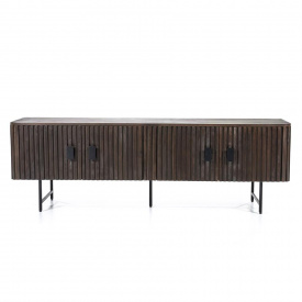 COMODA TV REMI CU 4 USI - DIN LEMN DE MANGO [FSC] SI METAL - MARO - 170(L) x 56(h) x 45(l)