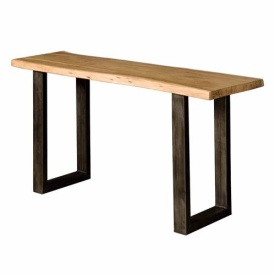 CONSOLA URBANIA HALL - LEMN DE SALCAM / METAL - NEGRU / NATURAL - 150(L) X 70(H) X 45(L) CM