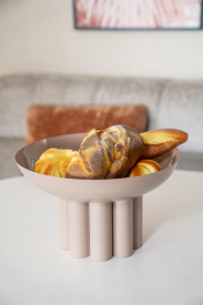 DECOR CASA - OLYMPA BOWL - METAL - BEJ - 35(L) x 21(h) x 35(l) - Img 6