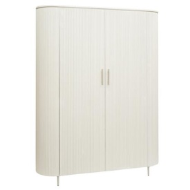 DULAP CORBETTA - LEMN SI METAL - ALB MURDAR - 145(L) x 180(h) x 45(l)