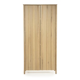 DULAP JAKE - LEMN SI FURNIR DE STEJAR - NATURAL - 102(L) x 47(l) x 210(h) cm