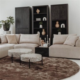 DULAP TENNA - LEMN DE MANGO [FSC] / METAL - NEGRU - 80(L) x 220(h) x 45(l) - Img 3