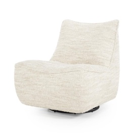 FOTOLIU LOYS BARKLEY - TESATURA, LEMN SI METAL - BEJ - 91(L) x 75(l) x 85(h) cm