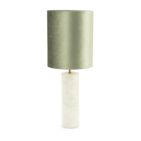 LAMPA DE MASA - MARMURA - VERDE - 25(L) x 25(l) x 65(h) - Img 1