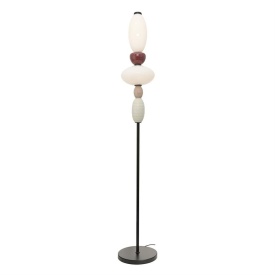 LAMPA DE PODEA GARCA - CERAMICA & STICLA & METAL - MULTICOLOR - 28(L) x 28(l) x 163(h)