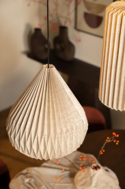 LAMPA SUSPENDATA ZUKI 3 - HARTIE - CREM - 41(L) x 45(h) x 41(l) - Img 5