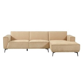 LEEDS 2 5-AL + CHAISE R - CITY 120 BEJ - 280(L) x 156(l) x 81(h) - Img 1