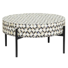 MASA DE CAFEA BRENDOLA - METAL / OS - MULTICOLOR - 60(L) X 30(H) X 60(L) CM - Img 1