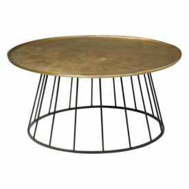 MASA DE CAFEA ROTUNDA RENEW IRON - METAL - BRONZ - 91(L) X 42(H) X 91(L) CM