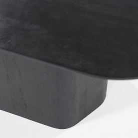 MASA DE DINING BEAU - LEMN DE MANGO / METAL - NEGRU - 150(L) x 76(h) x 124(l) - Img 3