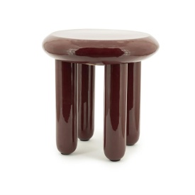MASA LATERALA BALON - METAL - BURGUNDY - 43(L) x 43(l) x 45(h) - Img 2