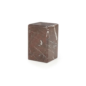 MASA LATERALA DICE - MARMURA - BURGUNDY - 30(L) x 30(l) x 47(h) - Img 2