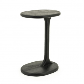 MASA LATERALA FENIX - LEMN DE MANGO [FSC] - NEGRU - 40(L) x 55(h) x 30(l) - Img 1