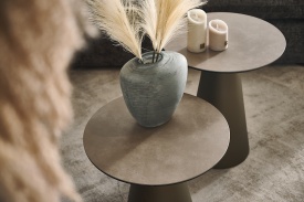 MASA LATERALA FUNGHI - SET A+B - MULTICOLOR - METAL / CUART - Ø49 x 48/56(h) - Img 7