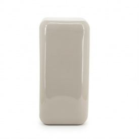 MASA LATERALA PILLAR DIXON - METAL - ALB MURDAR - 34(L) x 70(h) x 34(l) - Img 1