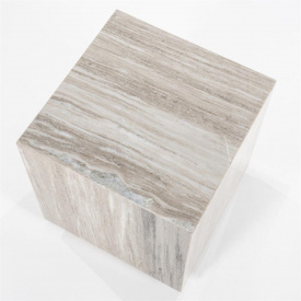 MASA LATERALA VINCE - MARMURA / MDF - MULTICOLOR - 30.5(L) x 48(h) x 30.5(l) - Img 4