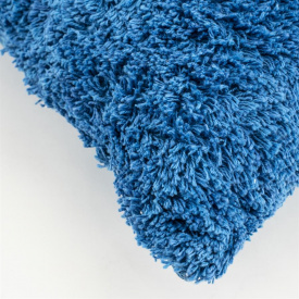 PERNA DECORATIVA MATE - BUMBAC 100% - ALBASTRU - 45(L) x 10(h) x 45(l) - Img 2