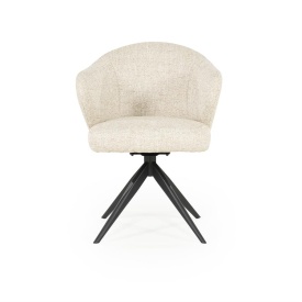 SCAUN CONNOR DONNA - TESATURA SI METAL - BEJ - 61.5(L) x 60(l) x 81.5(h) cm - Img 12