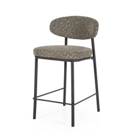 SCAUN DE BAR JARI - METAL ȘI ȚESĂTURĂ - VERDE - 50(L) x 52.5(l) x 92(h)
