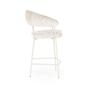 SCAUN DE BAR LIZZY FEMME - TESATURA SI METAL - BEJ - 55(L) x 53(l) x 96(h) cm - Img 9