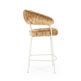 SCAUN DE BAR LIZZY FEMME - TESATURA SI METAL - GALBEN - 55(L) x 53(l) x 96(h) cm - Img 9