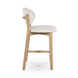 SCAUN DE BAR MIKKY MOON - TESATURA SI STEJAR - BEJ - 53(L) x 57.5(l) x 97.5(h) cm - Img 9