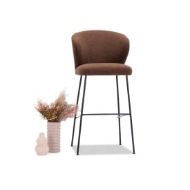 SCAUN DE BAR MILO - LEMN [FSC] / MATERIAL - CULOARE LA ALEGERE - 54(L) x 95/107(h) x 62(l) - Img 3