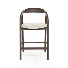 SCAUN DE BAR RAYVEN - LEMN DE FRASIN SI TESATURA - MARO - 55(L) x 61(l) x 94(h) cm - Img 12