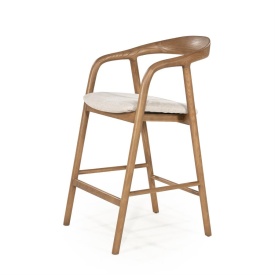 SCAUN DE BAR RAYVEN - MARO DESCHIS - 55(L) x 61(l) x 94(h) - Img 2