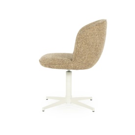 SCAUN ESMEE DONNA - TESATURA SI FIER - GALBEN - 55.5(L) x 64.5(l) x 83(h) cm - Img 3