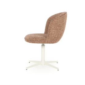 SCAUN ESMEE DONNA - TESATURA SI FIER - ROŞU - 55.5(L) x 64.5(l) x 83(h) cm - Img 3