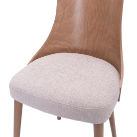 SCAUN FARO - METAL / LEMN / TESATURA 100% POLIESTER - CULOARE LA ALEGERE - 45(L) x 85(h) x 50(l) - Img 3