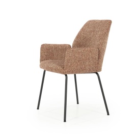 SCAUN INDY DONNA - TESATURA SI METAL - ROŞU - 58(L) x 63(l) x 89(h) cm - Img 2