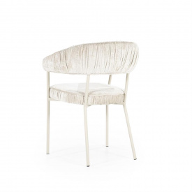 SCAUN LIZZY FEMME - TESATURA / METAL - CREM - 59(L) x 79(h) x 60.5(l) - Img 5