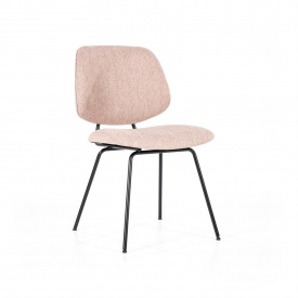 SCAUN LYNN - METAL / LEMN / TESATURA 100% POLIESTER - ROZ - 49.5(L) x 82(h) x 58(l) - Img 3