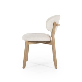 SCAUN MIKKY MOON - TESATURA SI STEJAR - BEJ - 51(L) x 59.5(l) x 79(h) cm - Img 3