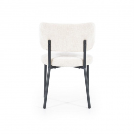 SCAUN OASIS - METAL / LEMN / TESATURA - ALB - 54.5(L) x 78.5(h) x 59.5(l) - Img 5