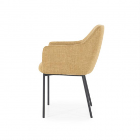 SCAUN PAUL - METAL / LEMN / TESATURA 100% POLIESTER - ANTRACIT - 58(L) x 82(h) x 60(l) - Img 3