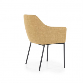 SCAUN PAUL - METAL / LEMN / TESATURA 100% POLIESTER - ANTRACIT - 58(L) x 82(h) x 60(l) - Img 8
