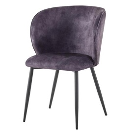 SCAUN PERANO - METAL / MATERIAL - NEGRU / GRI INCHIS - 61(L) X 83(H) X 59.5(L) - Img 1