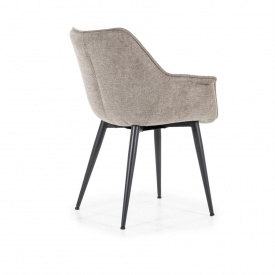 SCAUN SANDY - METAL / LEMN / TESATURA 100% POLIESTER - BEJ - 67(L) x 83(h) x 64.5(l) - Img 8