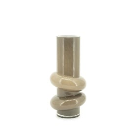 VAZĂ BORDER MICĂ - TAUPE - 15(L) x 15(l) x 33(h)