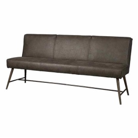 BANCA BELMONTE 185 CHEROKEE - METAL / MATERIAL - NEGRU / GRI - 62(L) X 86(H) X 185(L)