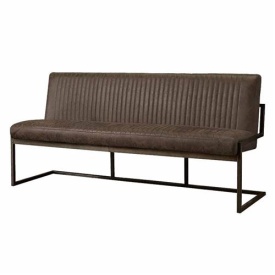 BANCA FERRO 155 SAVANNAH - METAL / MATERIAL - NEGRU / MARO - 65(L) X 87(H) X 155(L)